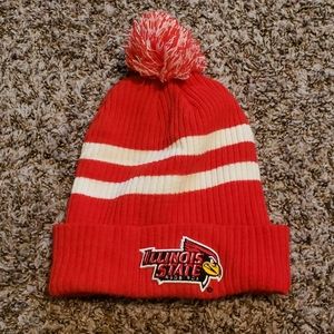 Illinois state pom beanie